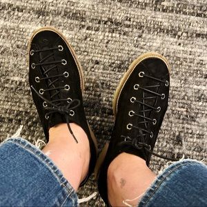 Lace up oxfords with chunky sole